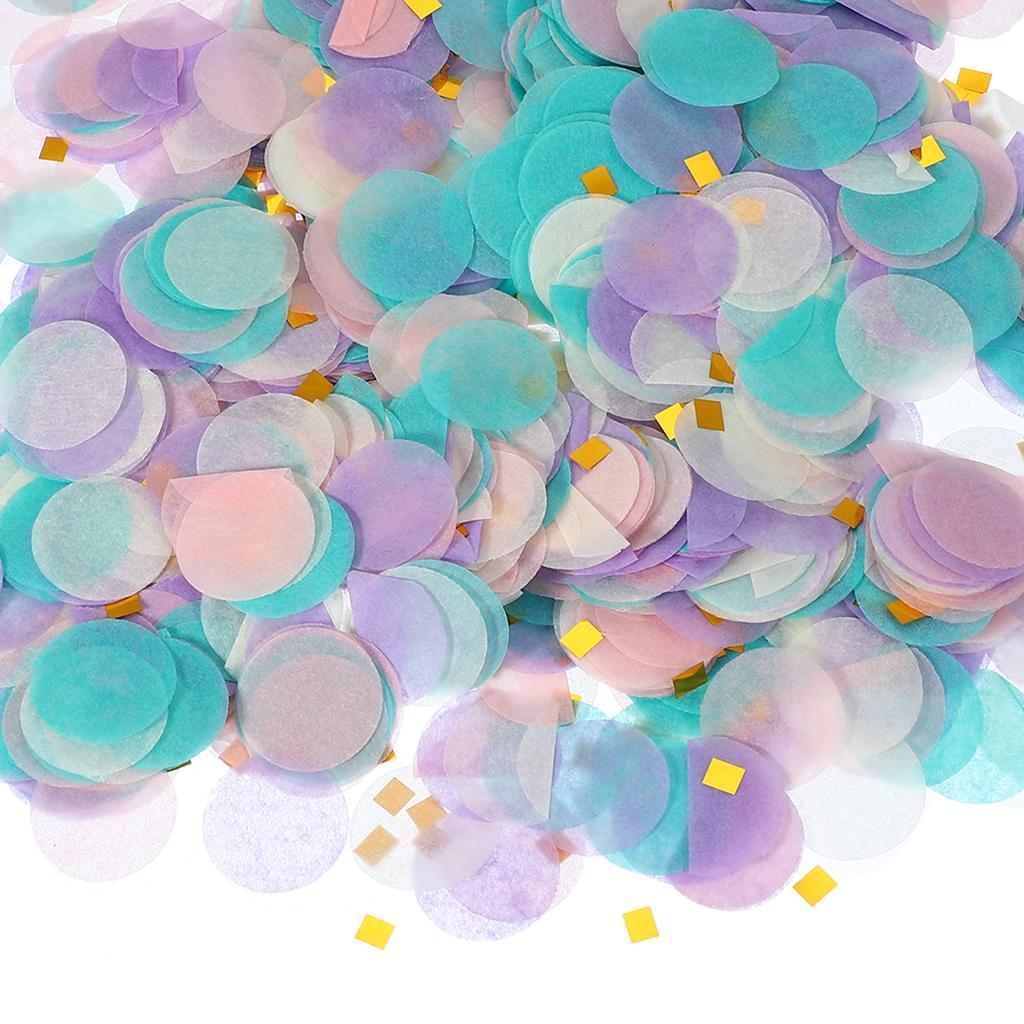 Ronde Tissuepapier Confetti 1 Inch Tafel Confetti Cirkel Stippen voor Bruiloft Verjaardag Feest Ballon Decoraties(1,76 oz)