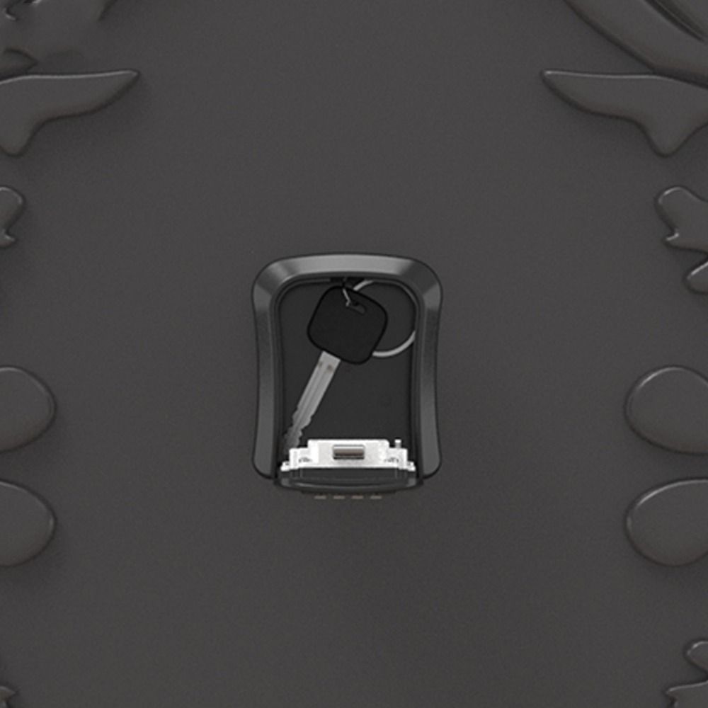 Wall Mounted 4 Digit Combination Lock Engineering Plastic Key Lock Box Key Safe Box  Outdoor