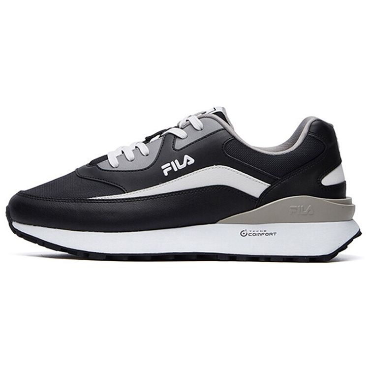 Fila Jogger Cushioning Durable Breathable Low-Top Casual Training Running Shoes Men Sneaker Black Gray F12M111113FBN