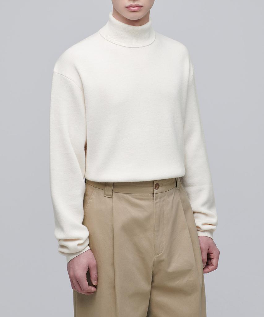 MUSINSA STANDARD Minimal Turtleneck Knit [Cream]