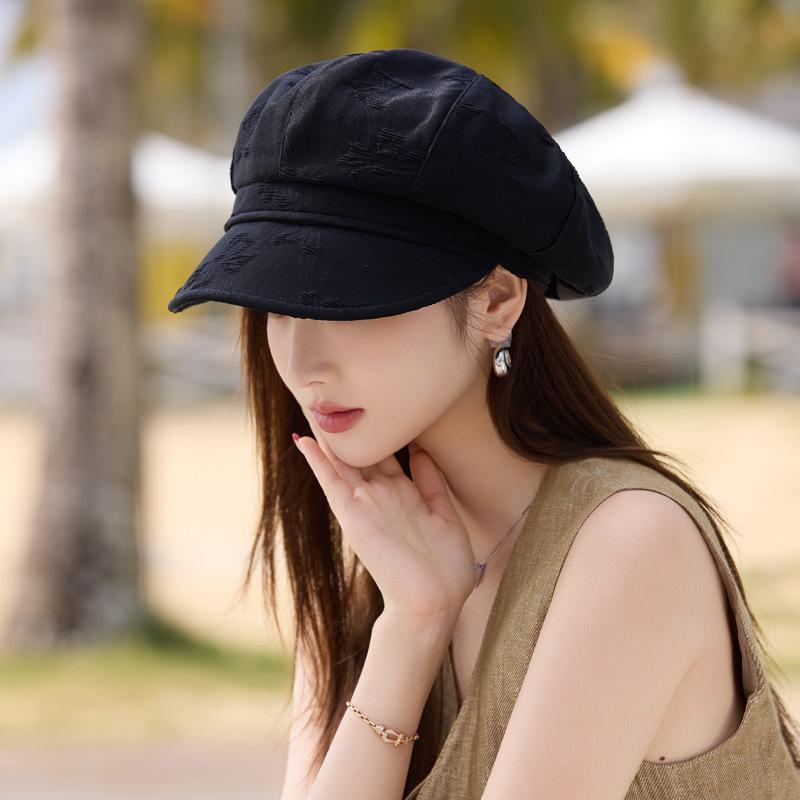 Fashion Versatile Beret Children Spring and Summer Outdoor Breathable Sunshade Sunscreen Hat Literary and Retro Painter Hat