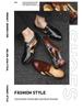 Men's Large Leather Roman Sandals - Breathable, Versatile, Hollow-Out Design with Buckle