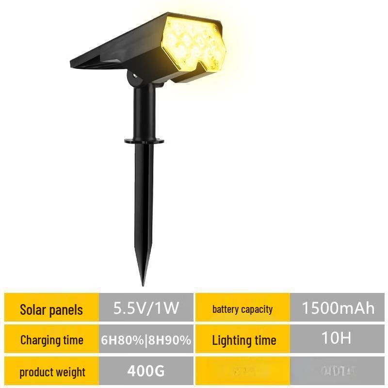 NuFeng 20-LED Solar Powered Spotlight