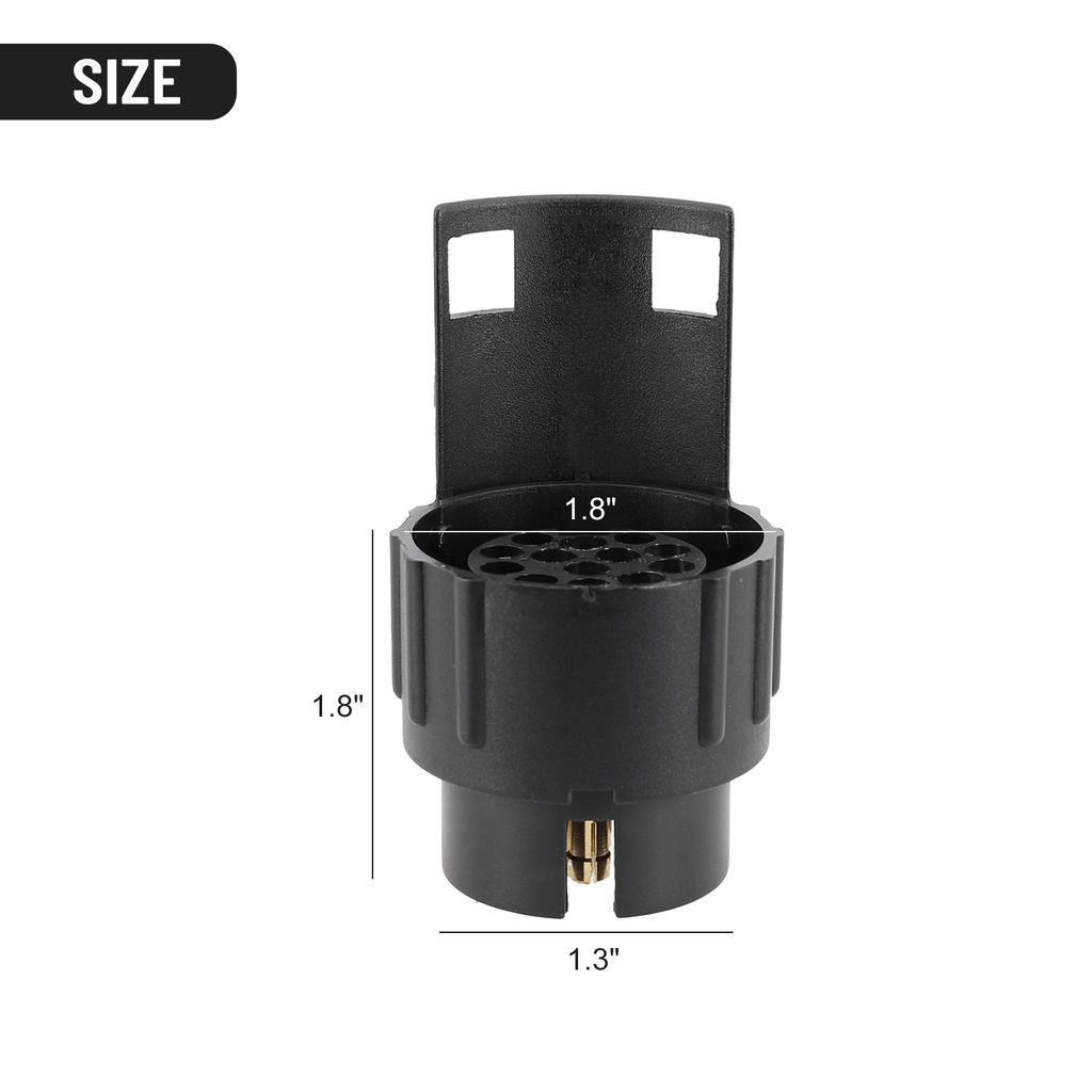 13 Pin To 7 Pin Towing Adaptor Trailer Caravan Truck Towbar Car Plug Adapter 12V Waterproof Electric Socket Caravan Accessories