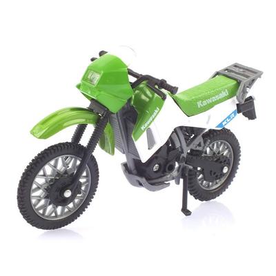MOTORMAX 1:18 Levica Kawasaki KLR650 Motorcycle Model MTX019022GR, Green Korean Toy
