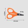 420 Stainless Steel Black Titanium Mini Fish Line Cutter Round Head Outdoor Fly Fishing Scissor Tackle Pesca Accessories