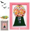 Candy Dispenser Photo Frame Wall Mount Desktop Hanging Gumball Machine Interactive Snack Spinner Picture Frame Gift for Candy Lovers
