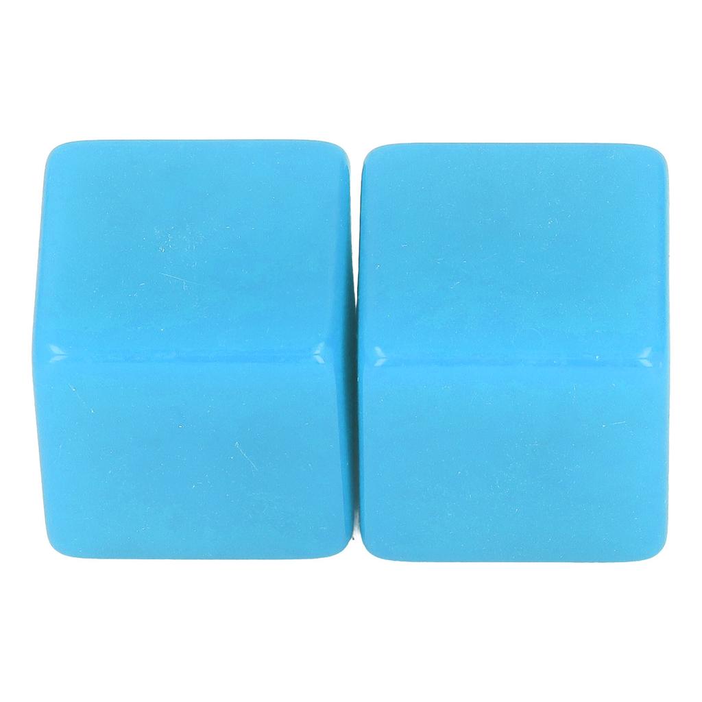 6Pcs Blank Dice Set Right Angle Plastic Hexahedral Cubes Classroom Board Game DIY Math Counting Teaching Party Favor