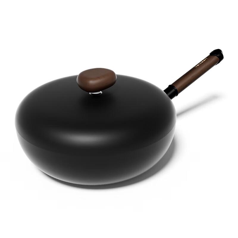 

Wenlunshan 32cm Volcanic Rock Non-Stick Iron Wok