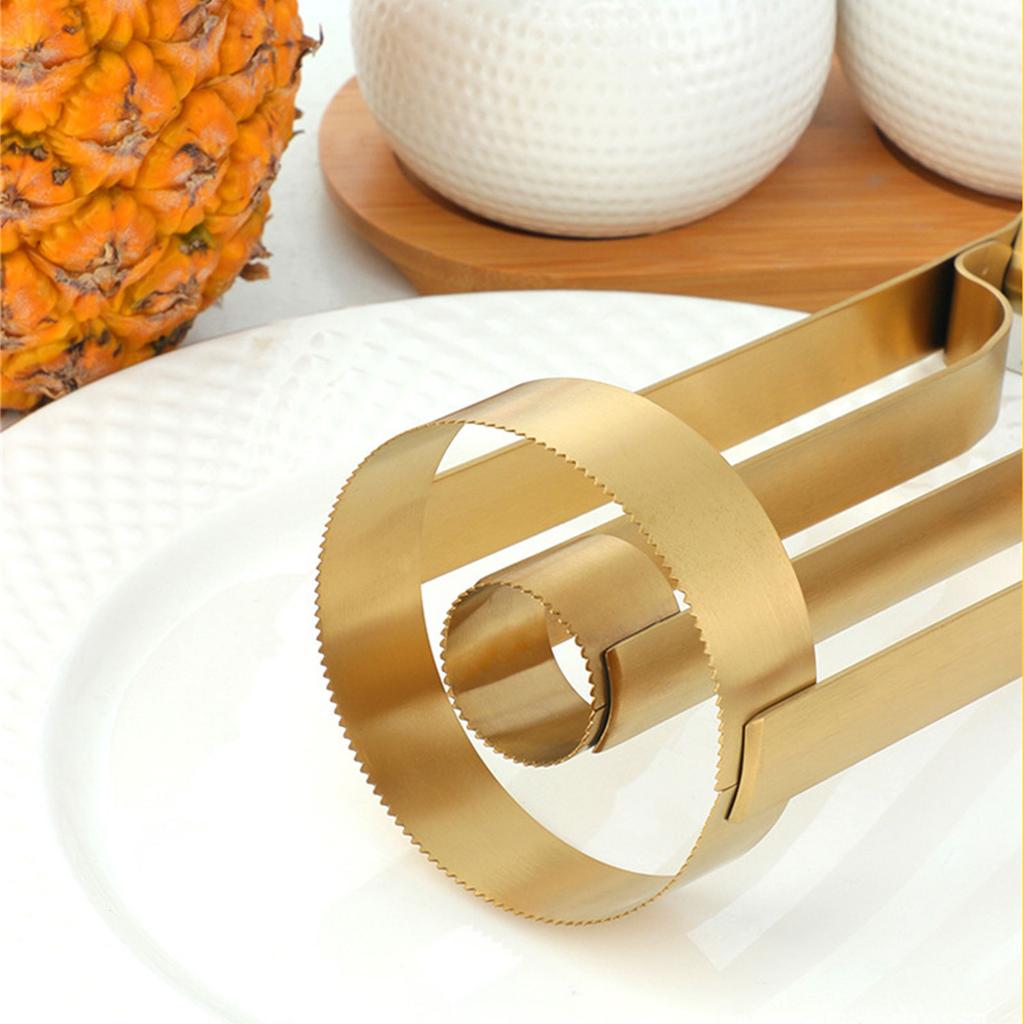 Nerezový loupač ananasů Odstraňovač ananasového jádřince Extraktor dužiny Kráječ ovoce Přenosný nástroj na loupání ananasů