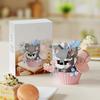 Baustein Kleine Tiere Blumentopf Serie Tischdekoration Dekoration Weihnachten Halloween Geschenke