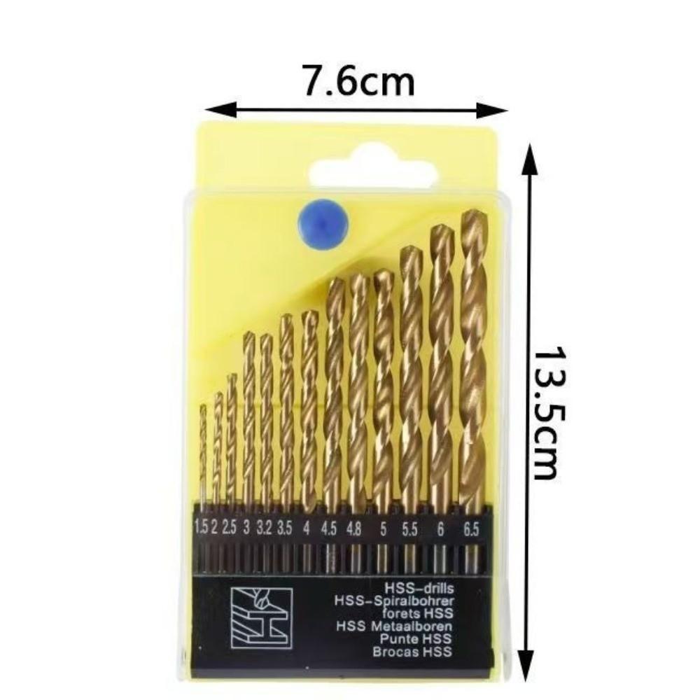 High-Speed Steel Twist Drill Bits Multi-Purpose Drill Bit Set For Stainless Steel