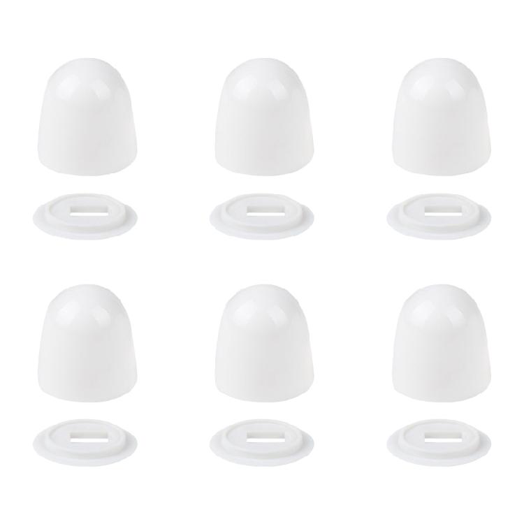 6PCS Bathroom Screw Covers Plastic Rustproof Caps Strong Elegant Finish for Toilet Sink Cabinet & Household Fixtures