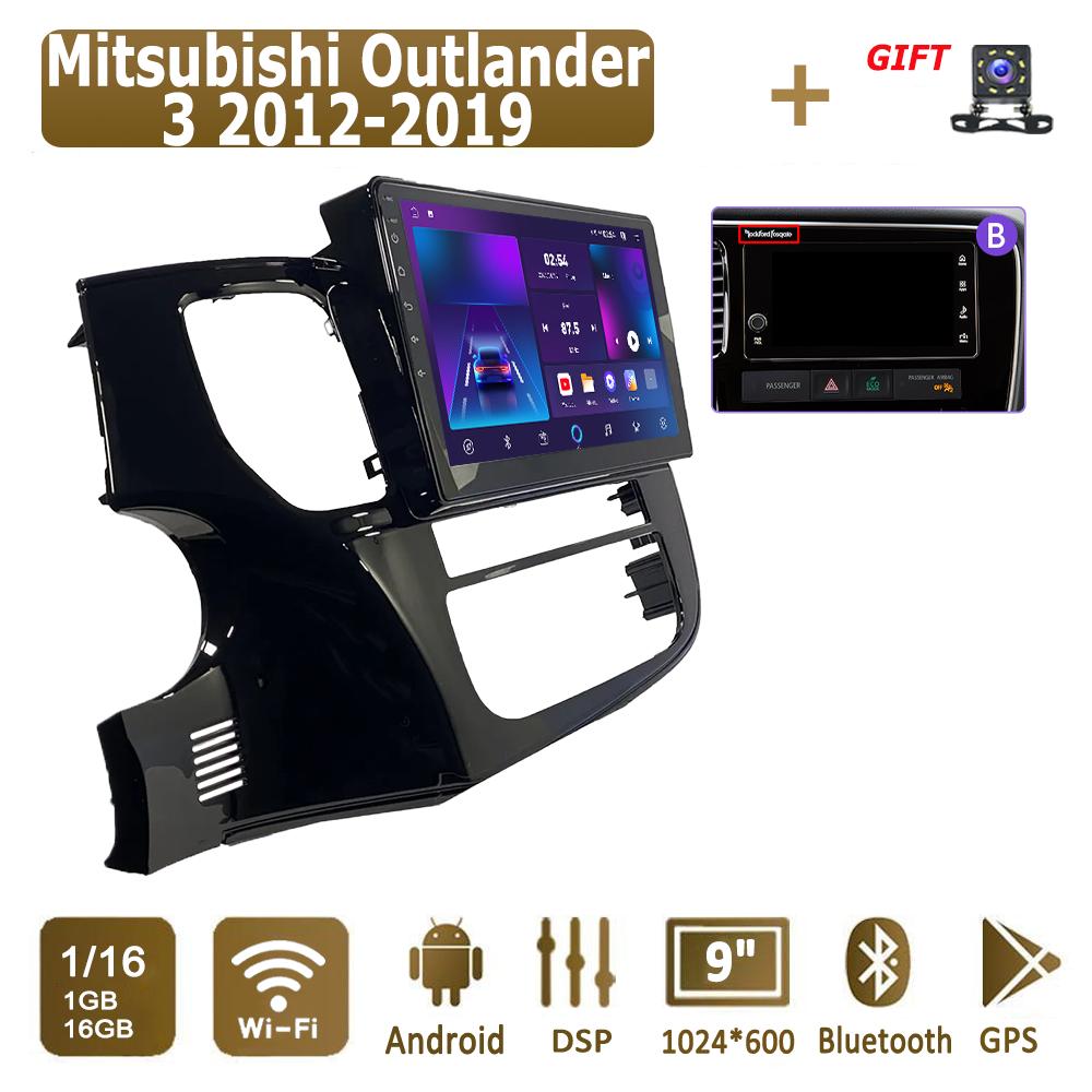 Android Car Radio For Mitsubishi Outlander 3 2012-2019 Multimedia Player Head Unit Stereo GPS Navigation BT WIFI 1+16GB