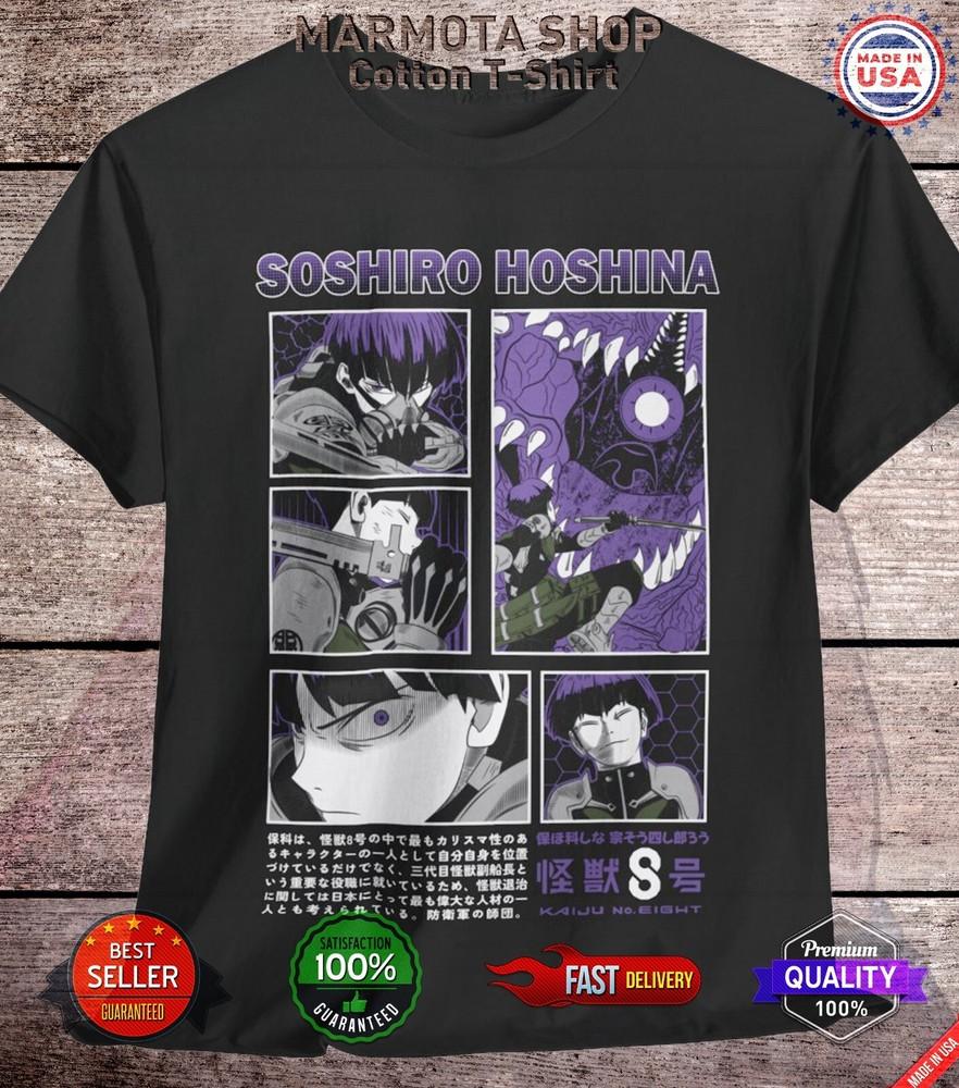 

Kaiju No 8 Mina Shiro T-Shirt Anime Soft Tee Shirt All Sizes Soshiro Hoshina K8 XL