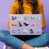 Starry 50pcs Colorful Sky Cat Graffiti Stickers Guitar Notebook Trunk Decoration