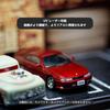 LAHPAVER Scale Tomica Garage with LED Light Stackable Dustproof Parking Lot Miniature Car Desktop Gift 1/64 Bar, Model, Case, Decoration, (Yellow