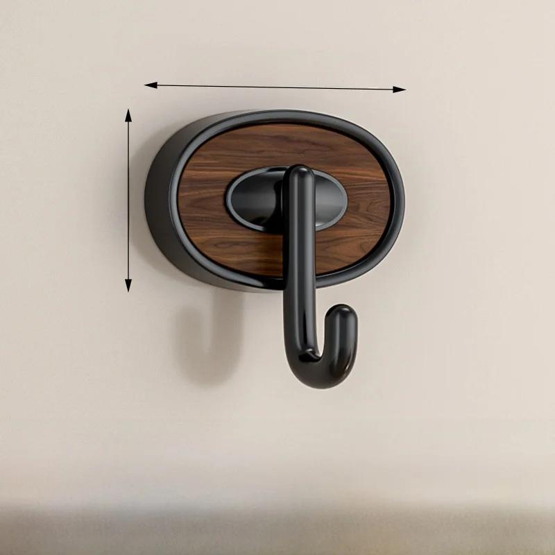 2/3 крючка Древесная текстура Крючок Без сверления, Сильный Постоянный ряд Клейкий крючок, Ключ за входной дверью, Кухня Ванная Полотенце