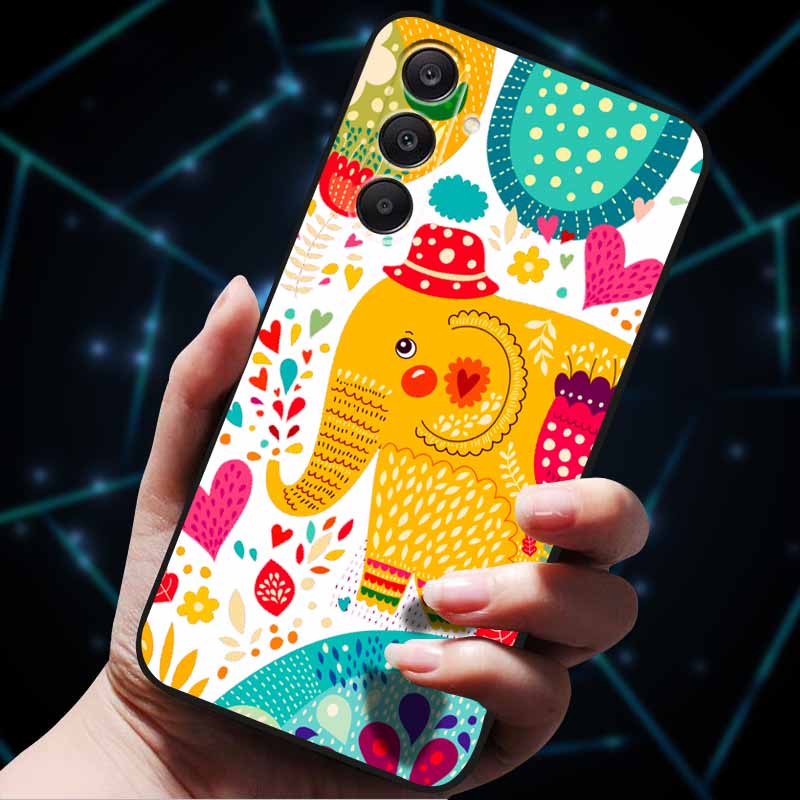 3D Flowers Emboss Fundas For Samsung A25 A35 A55 5G Case Soft Silicone Phone Cases for Galaxy A25 5G Back Cover Shell SamsungA55