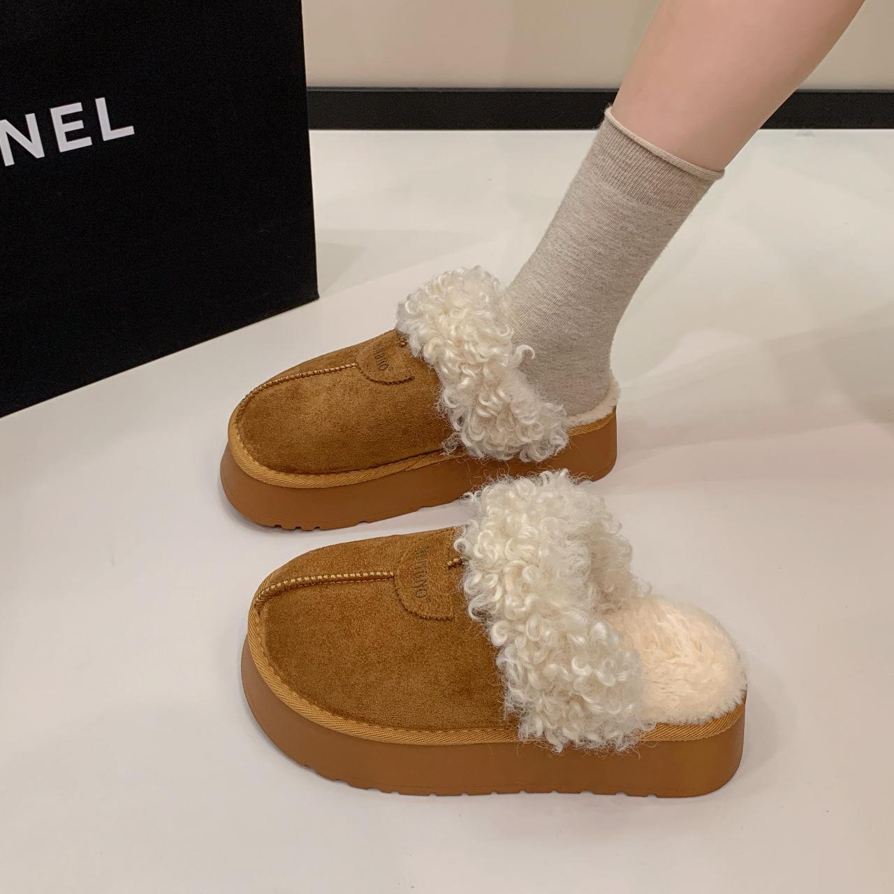 

Women s soft elastic winter warm cold padded snow boots thick bottom non-slip wear outdoor leisure sports fur cotton boots 40 верблюд