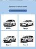 Car Sunshade Blackout Curtain with Suction Cups for Heat Insulation and Baby Privacy