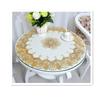 PVC Waterproof Oilproof Round Tablecloth 70 CM Dining Table Cloths Home Table Cover Light Luxury Christmas Decoration