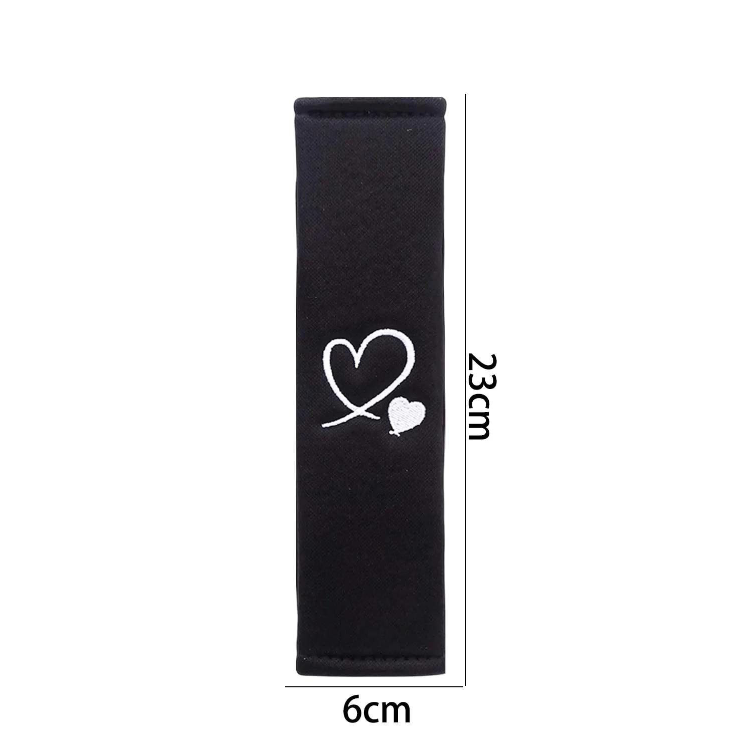 

Cute Heart Seat Belt Cover Shoulder Pad with Embroidery Universal Car Accessories for Women Girl Comfortable Shoulder Protector