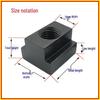 Hardened T-Type Trapezoidal Slider Nut 10.9 Grade with Pressure Plate for Guide Rail