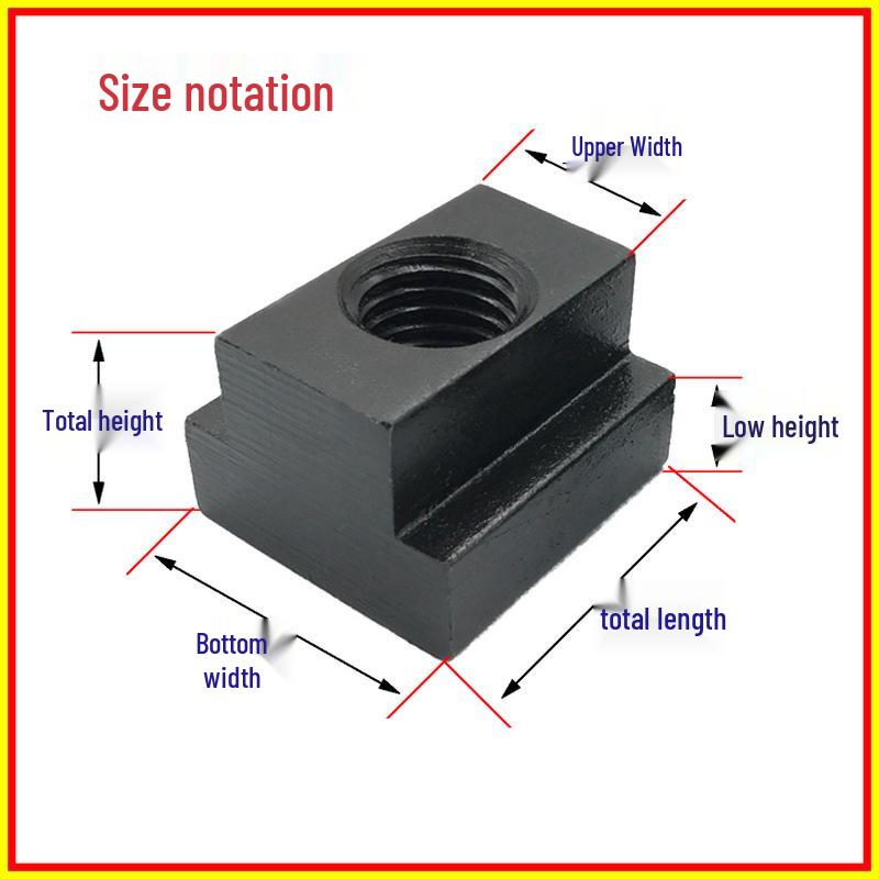Hardened T-Type Trapezoidal Slider Nut 10.9 Grade with Pressure Plate for Guide Rail