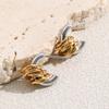 MamacitaSlay 316L Stainless Steel Mixed Color Knot Stud Earrings 18K Gold Plated Waterproof Jewelry For Women Unique Earrings