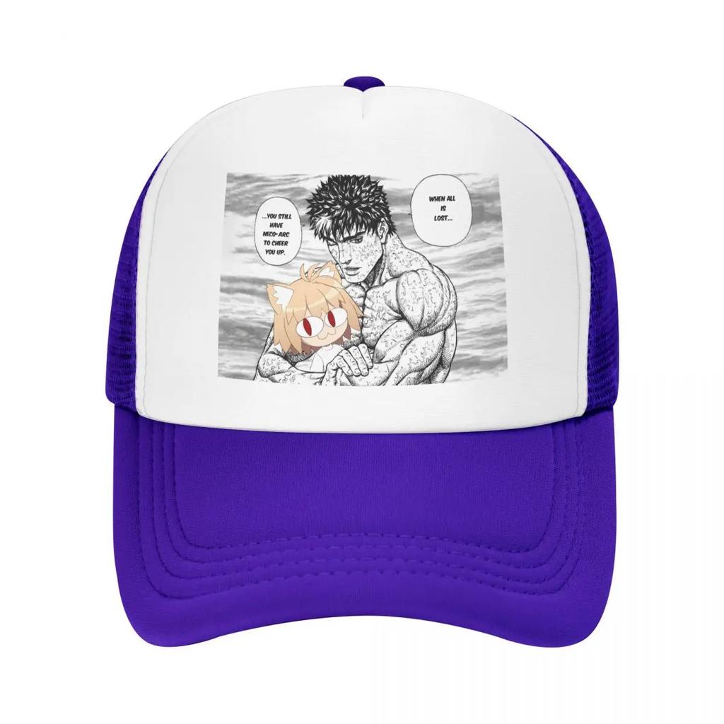 Custom Classic Berserk With Neco Arc Baseball Cap Unisex Women Adjustable Trucker Hat Sun Protection Snapback Trucker Cap