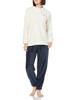 Champion Ivory Long Sleeve Loungewear with Pants and Boa Shirt Women's (OL8853)