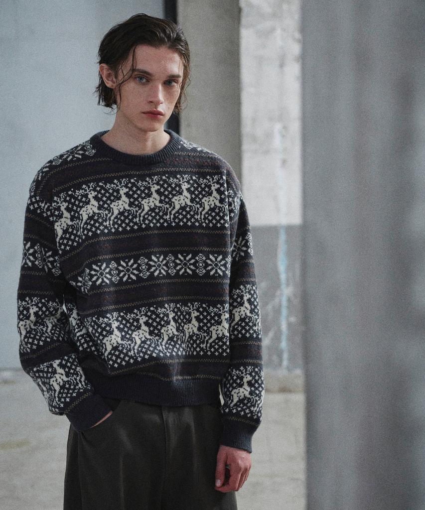 GLW Classic Nordic Knit Charcoal