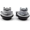 Matirron 2pcs Gray ABS Clip On DC Car Turn Signal Socket OEM# 68060366AA