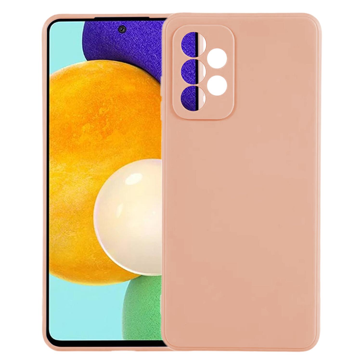 

KALEBOL KLB-TPU003 For Samsung Galaxy A52s 5G/A52 5G/4G Case Anti-Scratch Solid Color TPU Phone Cover Pink