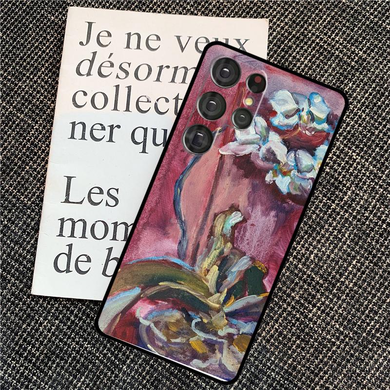 Orchid Flowers Colorful Case For Samsung Galaxy S25 S24 Ultra S20 S21 S22 S23 Ultra S9 S10 Plus S25 FE Back Cover