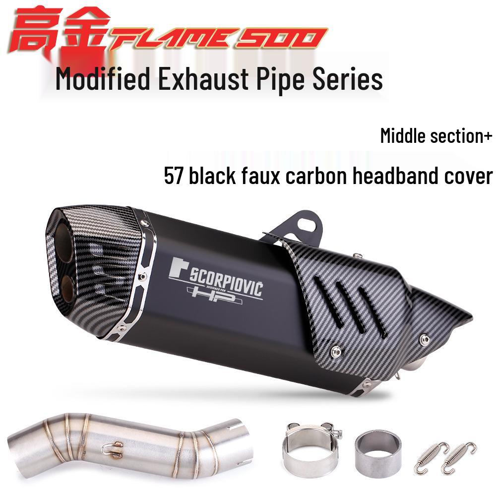 Gaokin Flame500 Exhaust 51mm Mid-Section Connector Modification