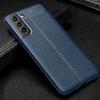 KEYSION Stoßfeste Hülle für Samsung S22 Ultra 5G S22+ Plus S21 FE Lederstruktur Silikon Handyhülle für Galaxy Note 20 Ultra