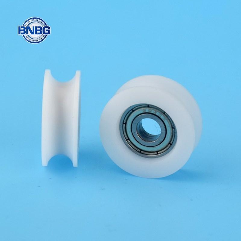 10pcs U groove Plastic coated bearing 696ZZ 6*24*9mm sliding door window POM roller wheel nylon pulley Bore 6mm Diameter 24mm