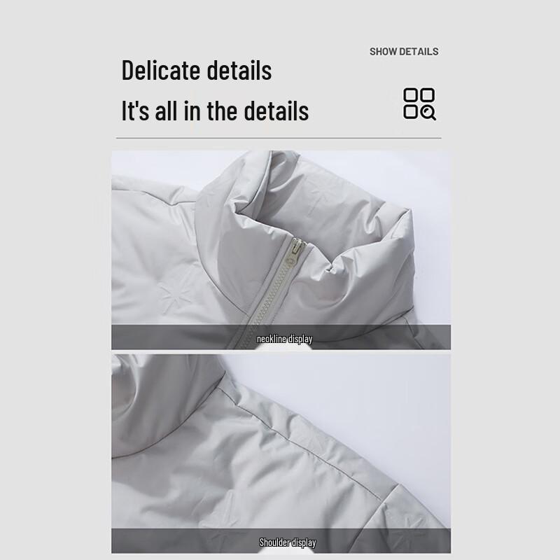 JEEP SPIRIT Men's Thickened Stand Collar Winter Padded Jacket