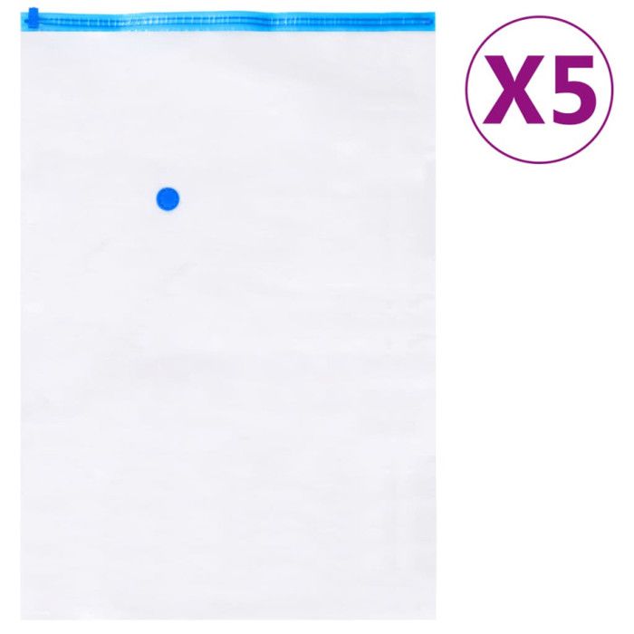 VidaXL Sacs de voyage sous vide Sacs de vêtements 2 tailles 10 pcs