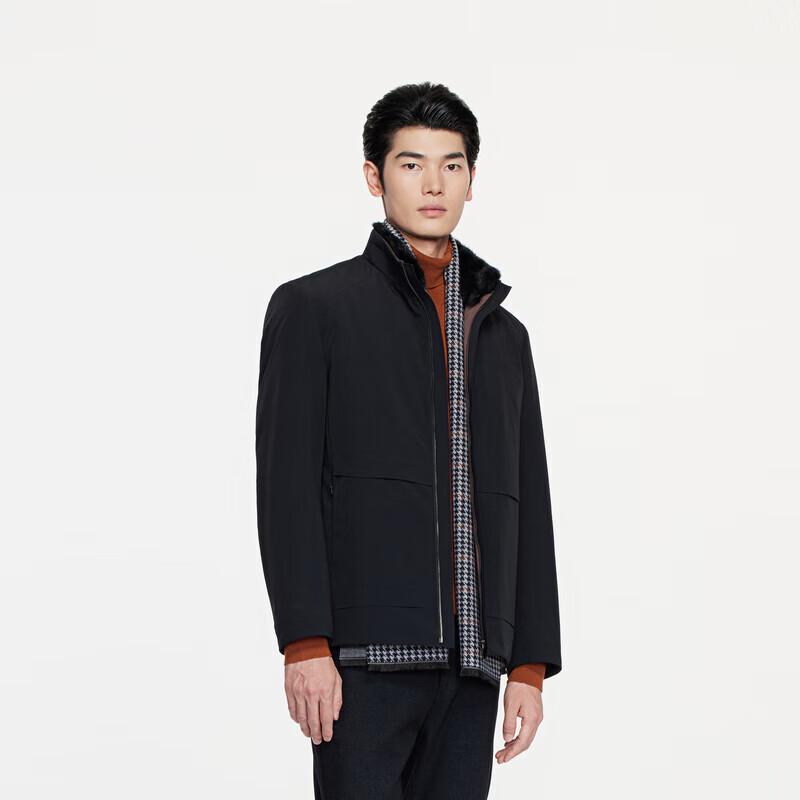 

K-Boxing Men s Faux Fur Stand Collar Jacket BSNE4308 XL