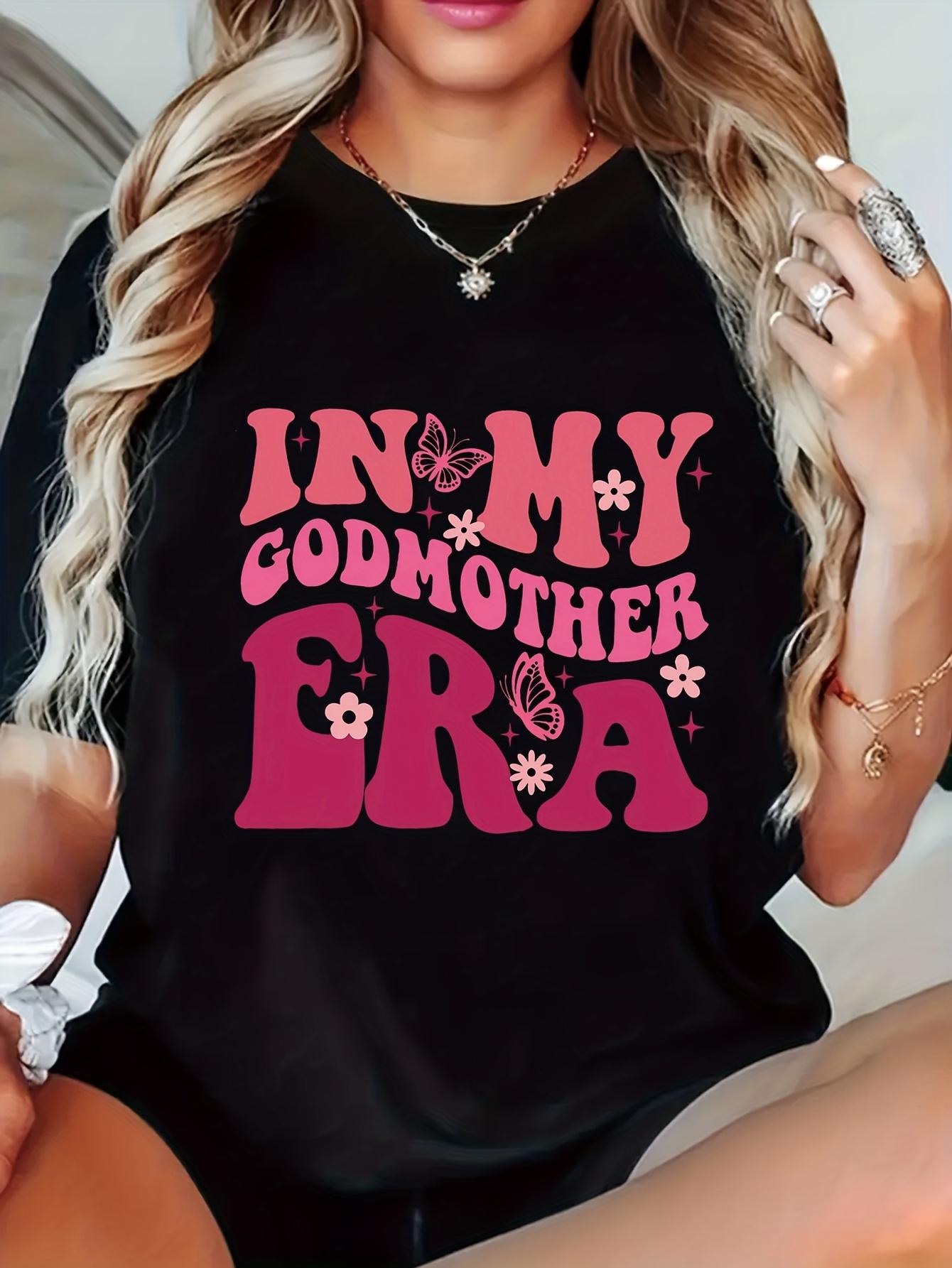 In My Godmother Era Butterflies Flowers T-shirt XXL