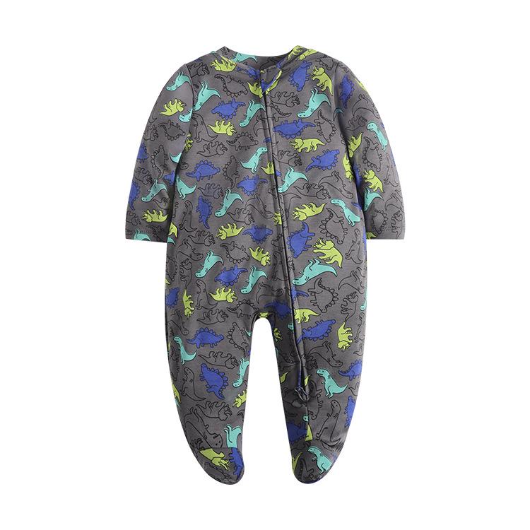 Baby Long Sleeve Cotton Rompers - Four Seasons Pajamas Homewear for Girls