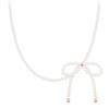 J.ESTINA Mariel Ribbon Pearl Bead Necklace (JJLJNI4BS356SR420)