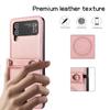 Crossbody Wireless Charge Magnetic Leather Case For Samsung Galaxy Z Flip 6 5 4 3 Flip5 Long Rope Lanyard For Magsafe Cover