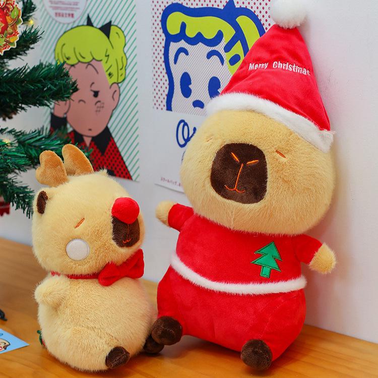 

Christmas Capybara Plush Toy – Cute Stuffed Animal Gift for Kids 23cm, 0.1kg