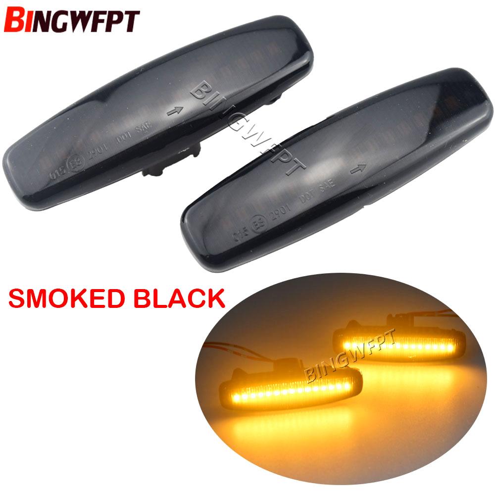 2x Dynamic LED Car Side Marker Lights Repeater Signal Lights For Infiniti EX35 EX37 FX30d FX35 FX37 FX50 G25 G35 G37 JX35 M25