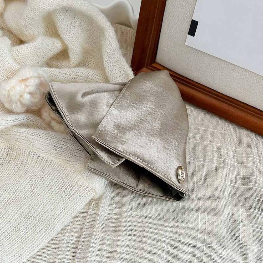 

Plastic Cloth Hair Claw Korean Style Women Hairgrips Fashion Satin Triangle Shark Clip Party хакі