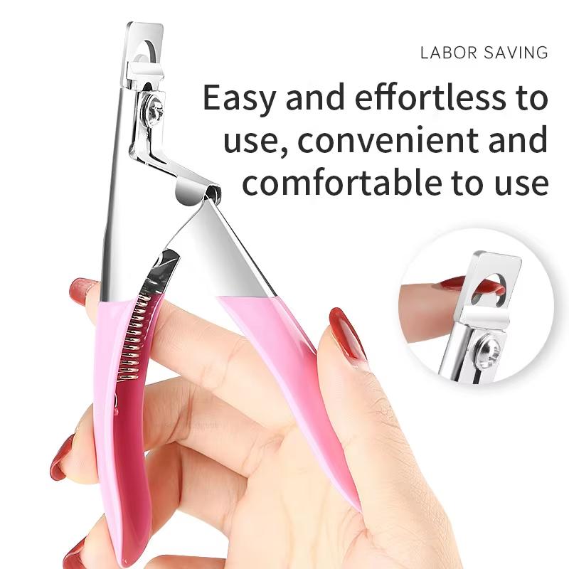 1pcs Nail Capsule Cutter U-Shaped False Acrylic Tips Scissors Trimmer Cutters Nail Clipper Professional Manicure Accessories